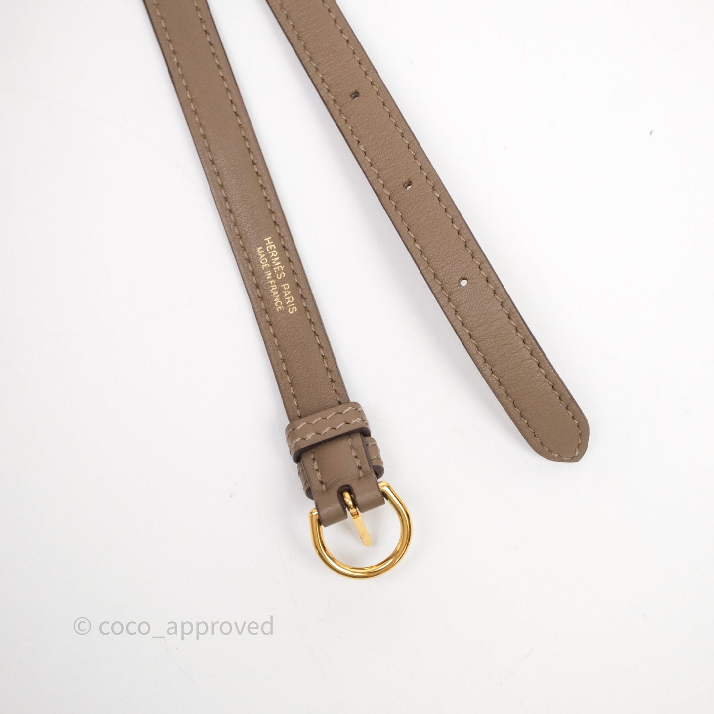 Hermès 24/24 21 Mini Etoupe 18 Evercolor/Swift Gold Hardware