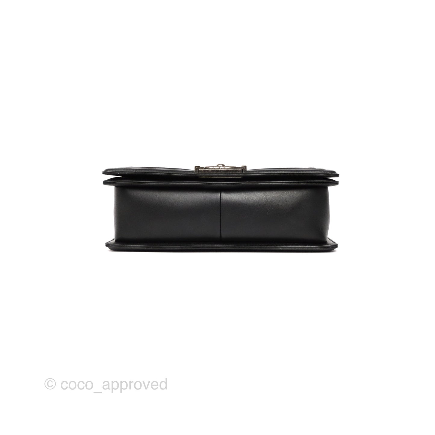 Chanel Medium Boy Quilted Black Calfskin Ruthenium Hardware