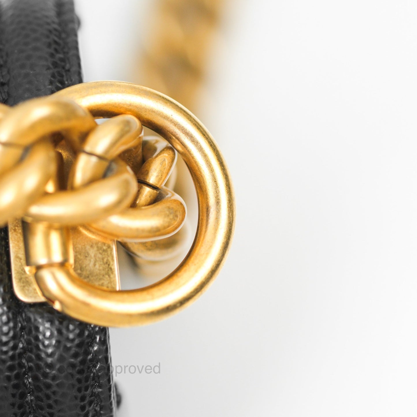 Chanel Small Boy Black Caviar Gold Hardware