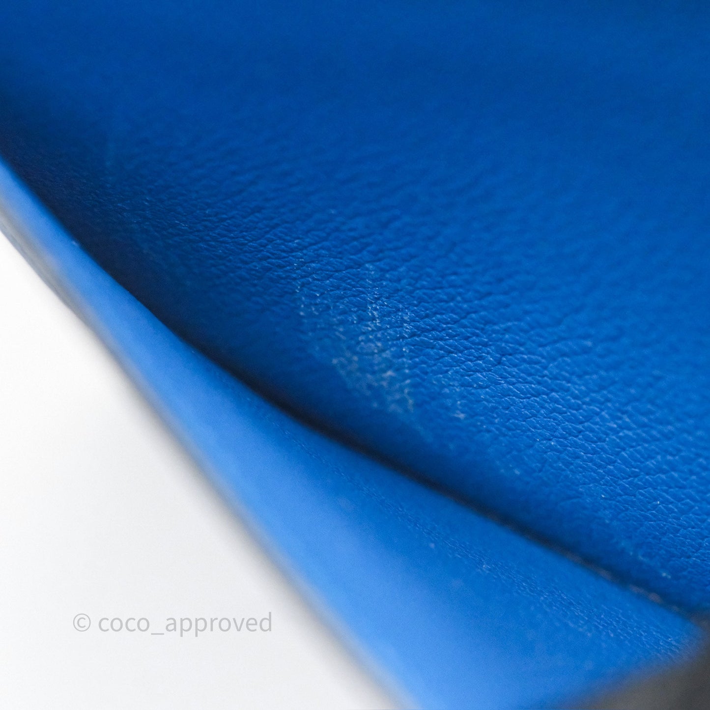 Hermès Roulis Mini 18 Blue Zellige I7 Evercolor Palladium Hardware