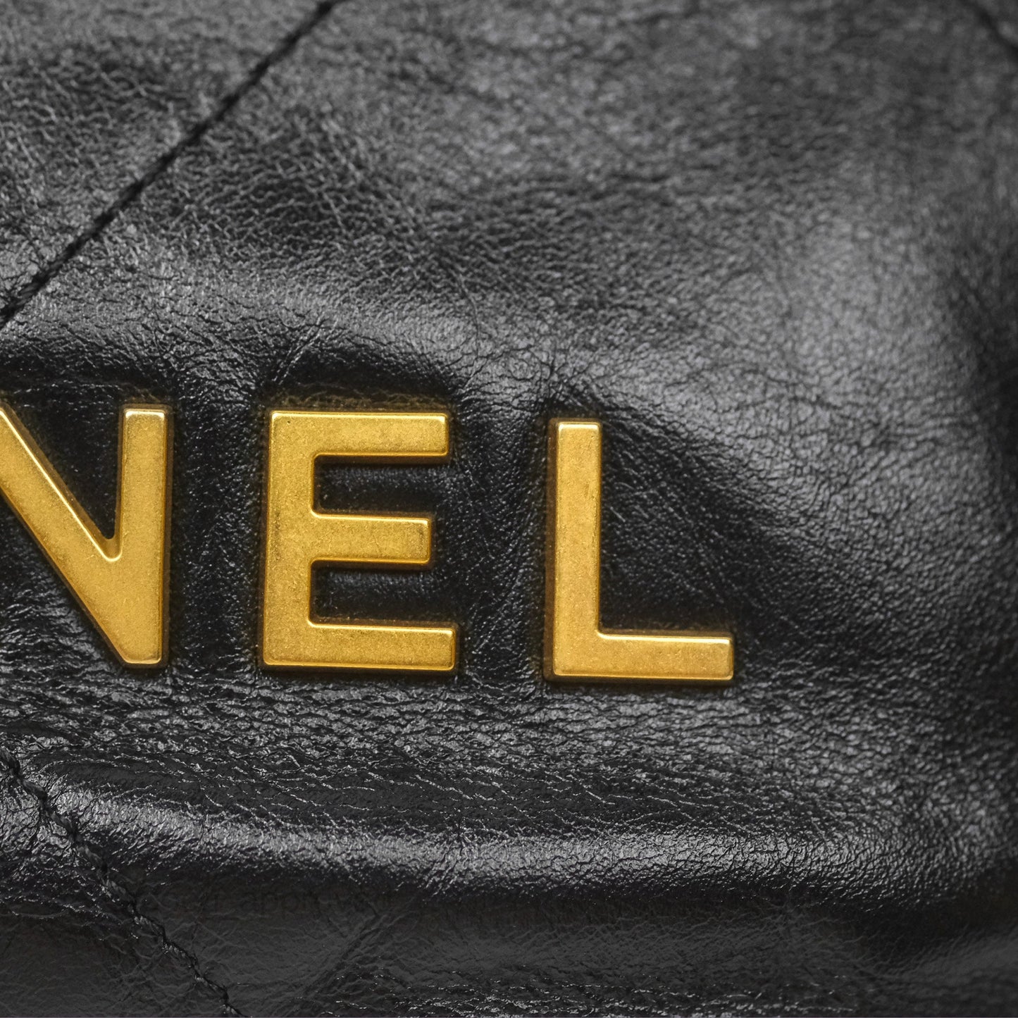 Chanel 22 Mini Bag Black Crumpled Calfskin