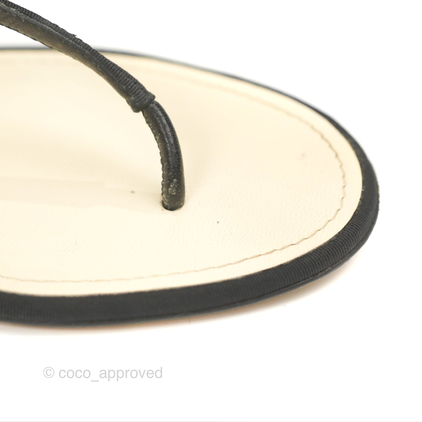 Chanel Jeweled CC Thong Sandals 37.5
