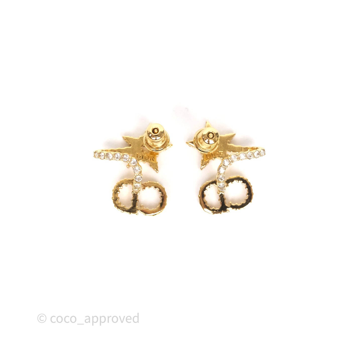 Christian Dior Clair D Lune Earrings Gold