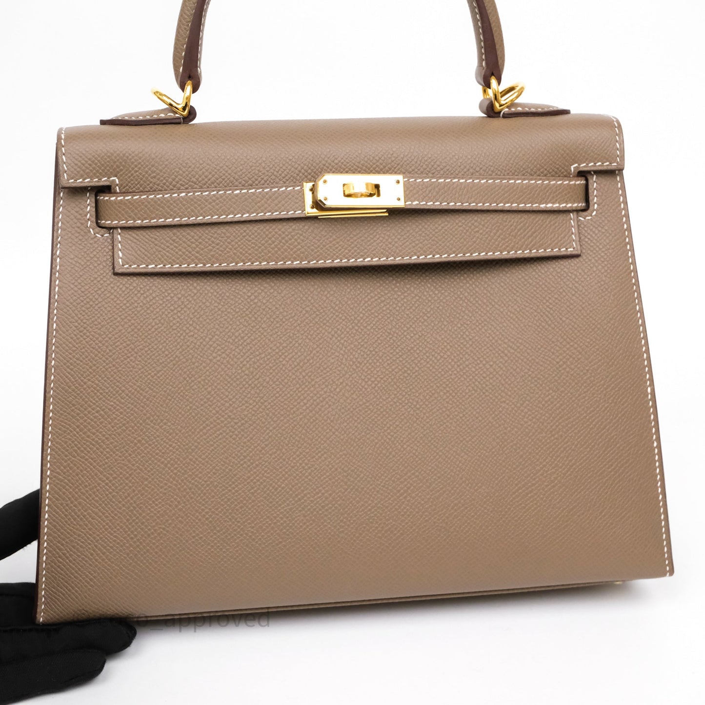 Hermès Kelly 25 Etoupe 18 Epsom Gold Hardware