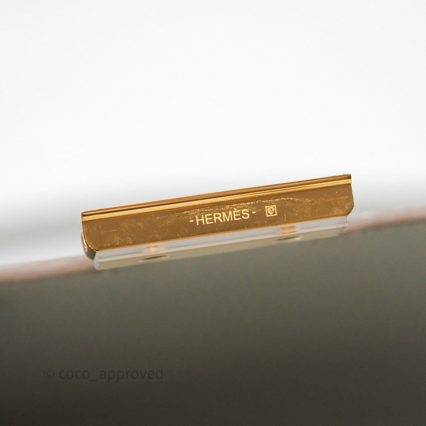 Hermès Constance Mini 18cm Mirror Gris Perle 80 Chevre Mysore Gold Hardware