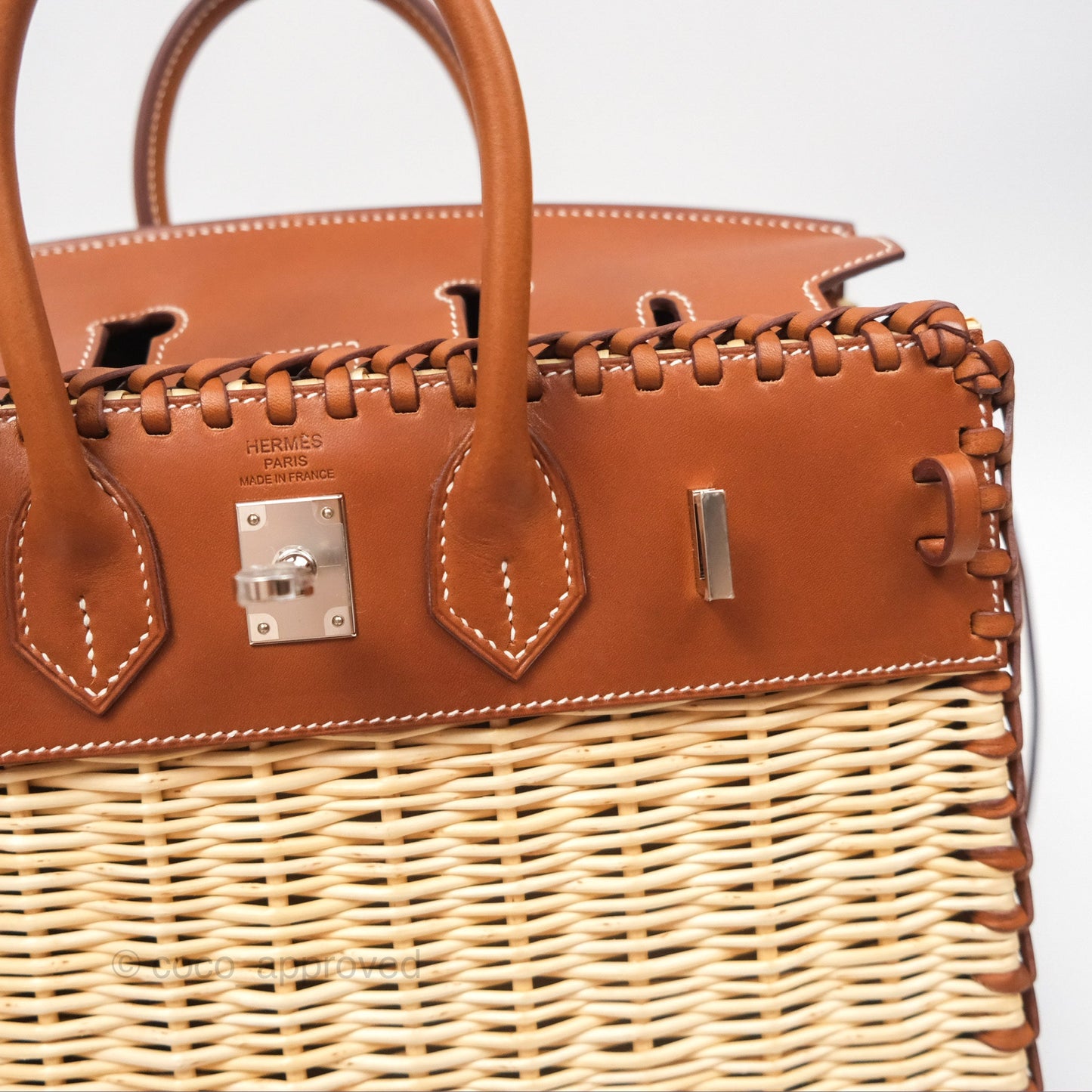 Hermès Birkin Picnic 25 Osier/ Barenia Naturel 27/ Fauve 34 Palladium Hardware