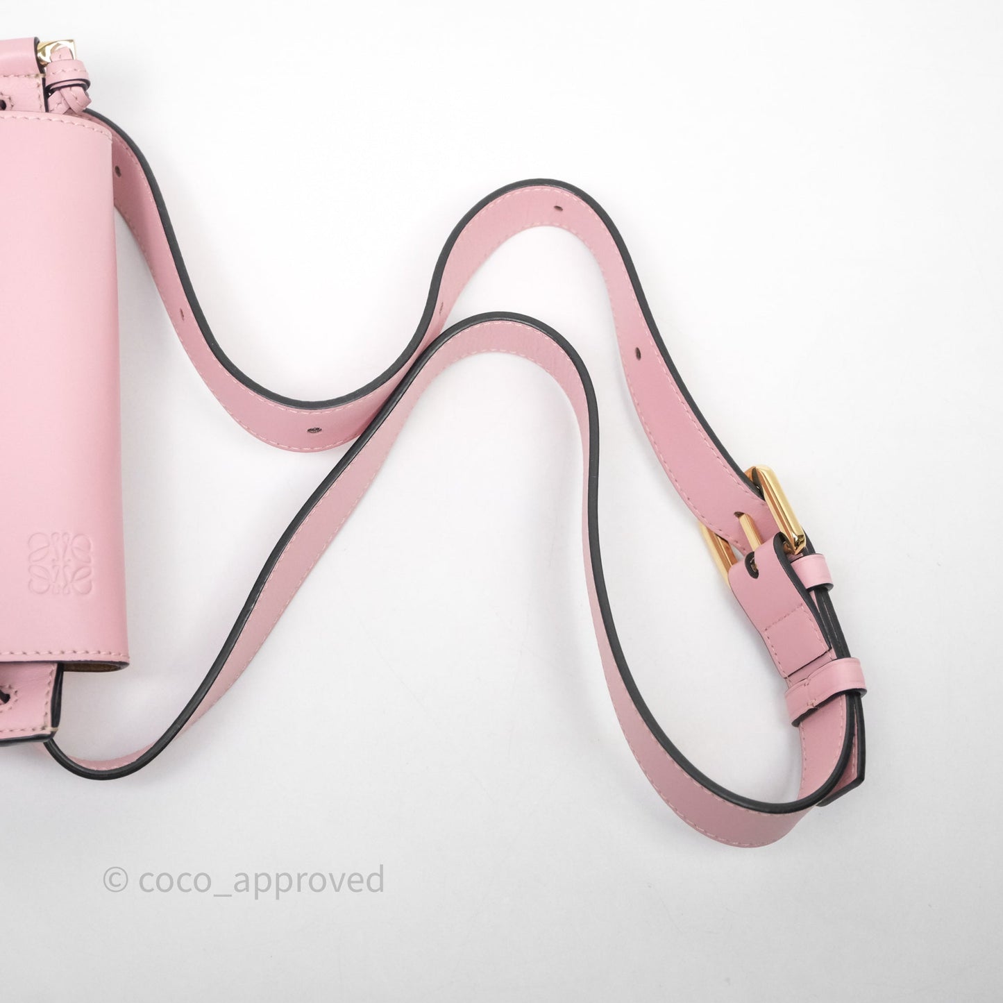 Loewe Mini Gate Belt Bag in Soft Calfskin Pink