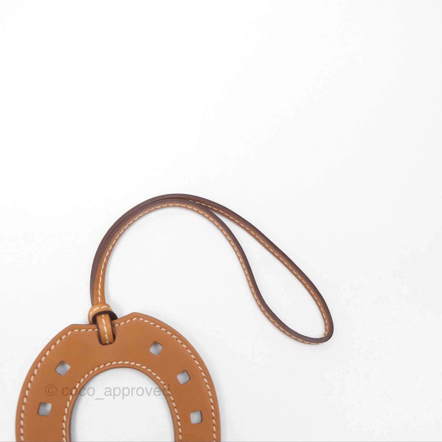 Hermès Paddock Horseshoe Bag Charm Gold 37 Swift