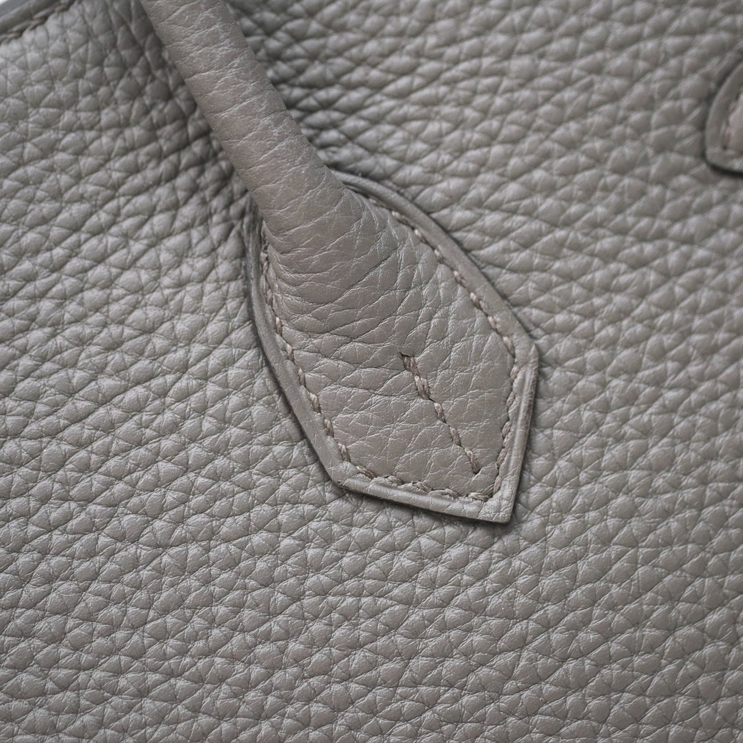Hermès Birkin 25 Retourne Etain 8F Togo Rose Gold Hardware