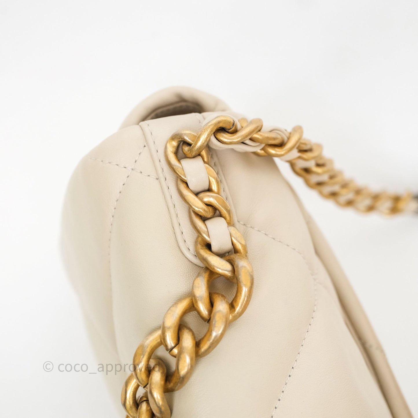 Chanel 19 Small Ivory Mixed Hardware