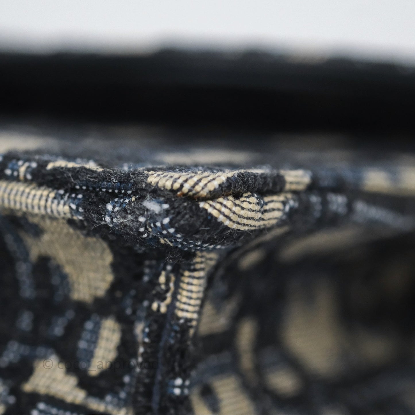 Christian Dior Blue Dior Oblique Jacquard Saddle Belt Pouch