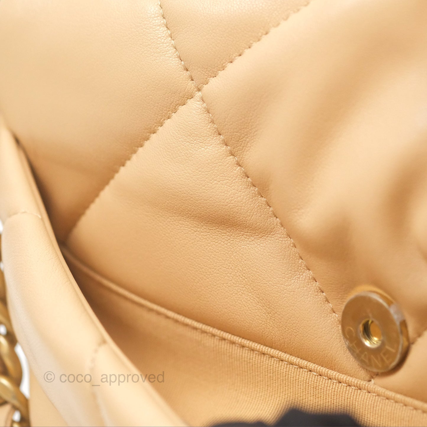 Chanel 19 Small Beige Mixed Hardware