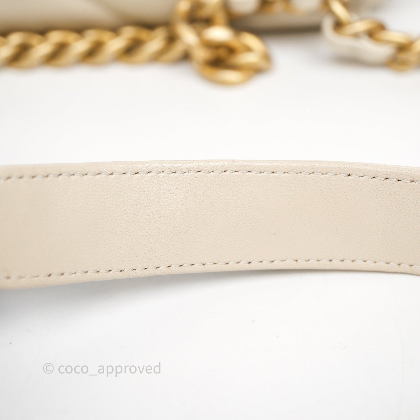 Chanel 19 Small Ivory Mixed Hardware
