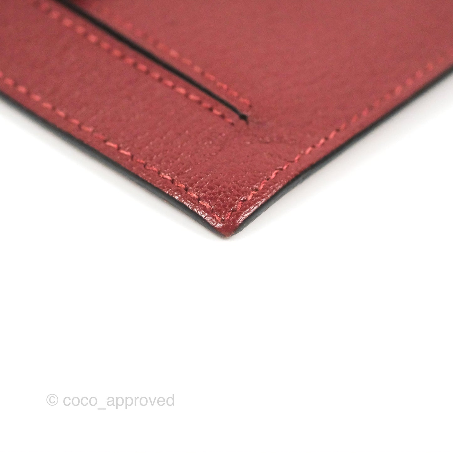 Hermès Kelly Pocket Compact Wallet Chevre Mysore Dark Red Gold Hardware