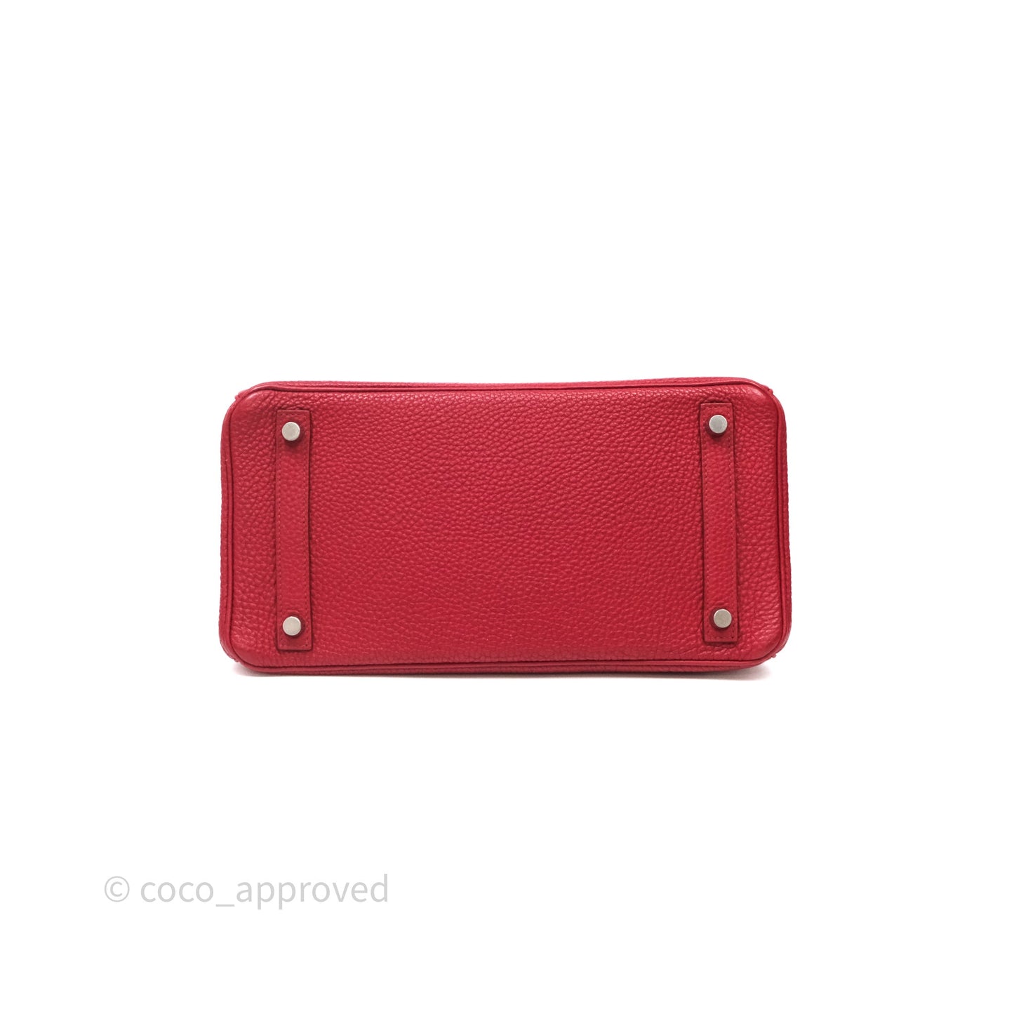 Hermès Birkin 30 Rouge Togo Palladium Hardware