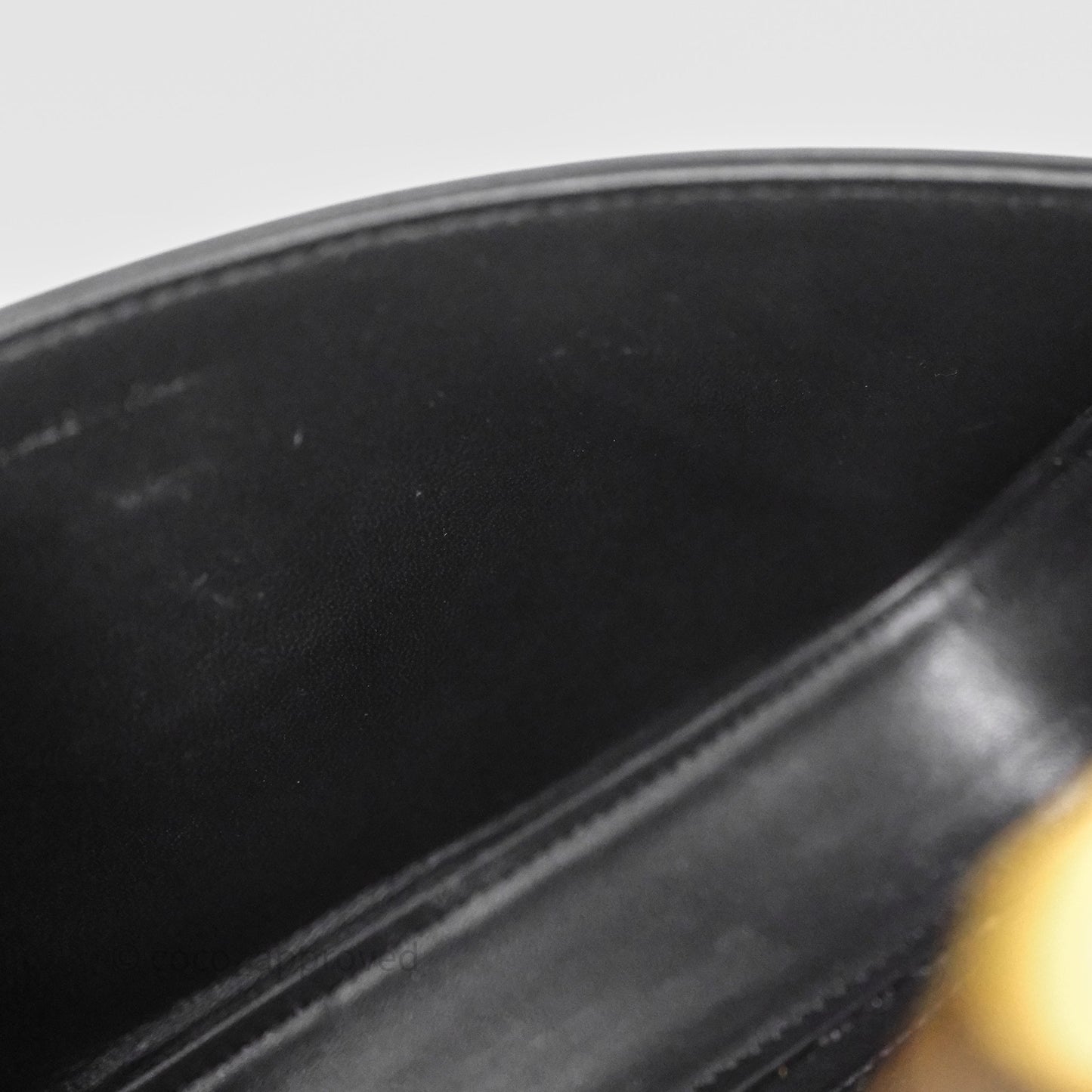 Celine Triomphe Shoulder Bag Black Calfskin