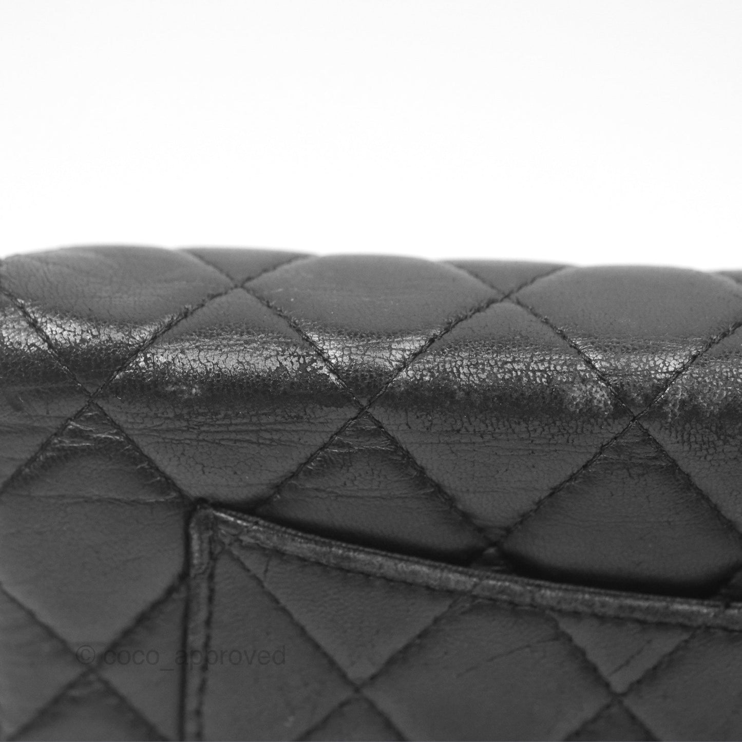 Chanel Quilted Wallet on Chain WOC Black Lambskin Palladium Hardware
