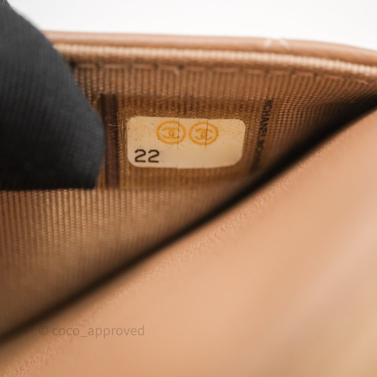 Chanel Quilted Medium Elegant CC Flap Beige Lambskin Gold Hardware