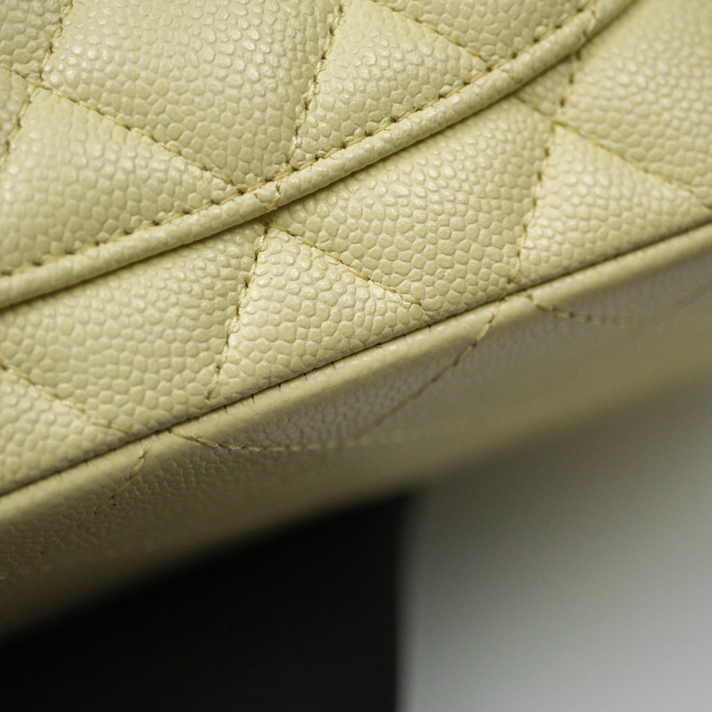 Chanel Small Classic Quilted Flap Yellow Caviar Gold Hardware