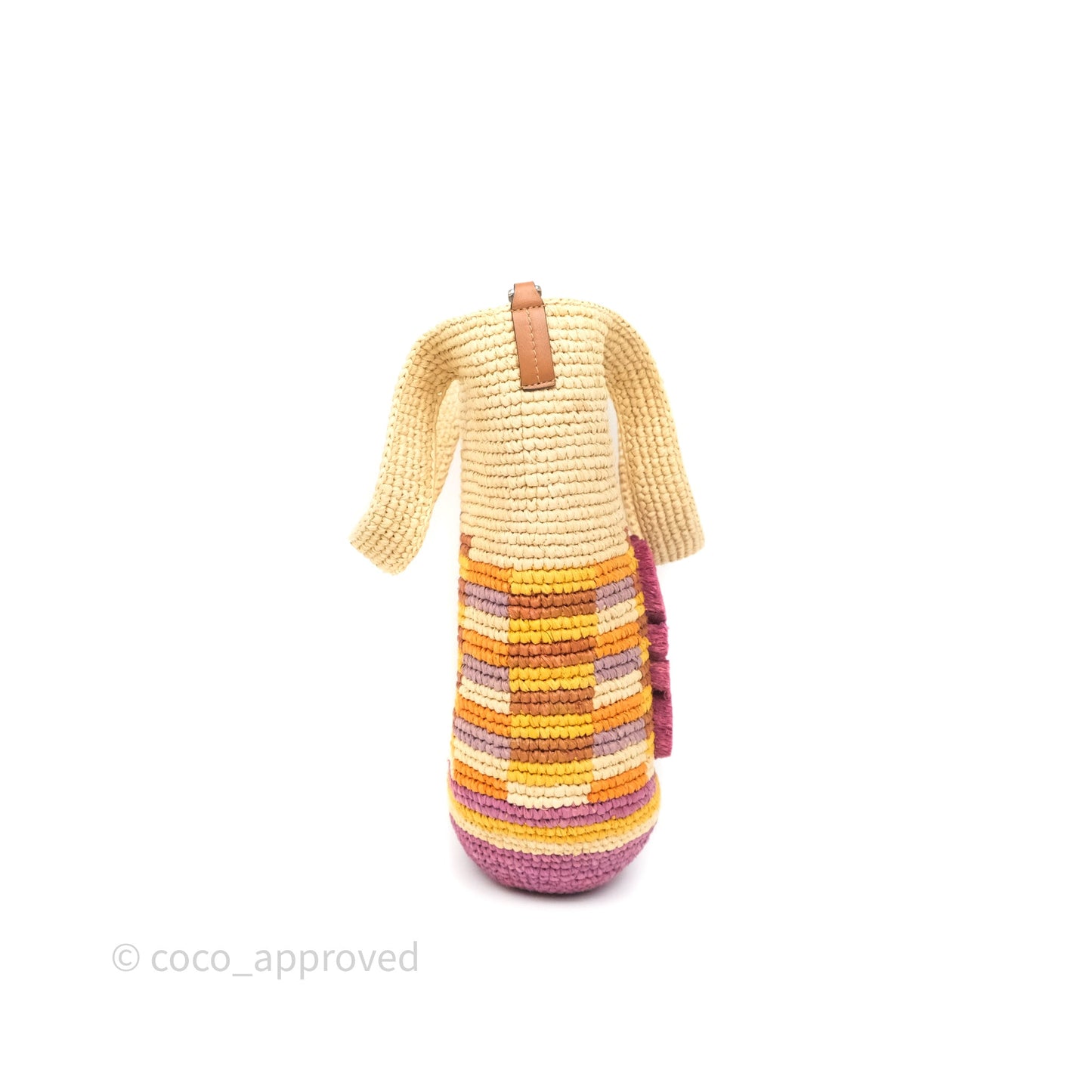Loewe x Paula’s Ibiza Slit Mini Rainbow Raffia Bag