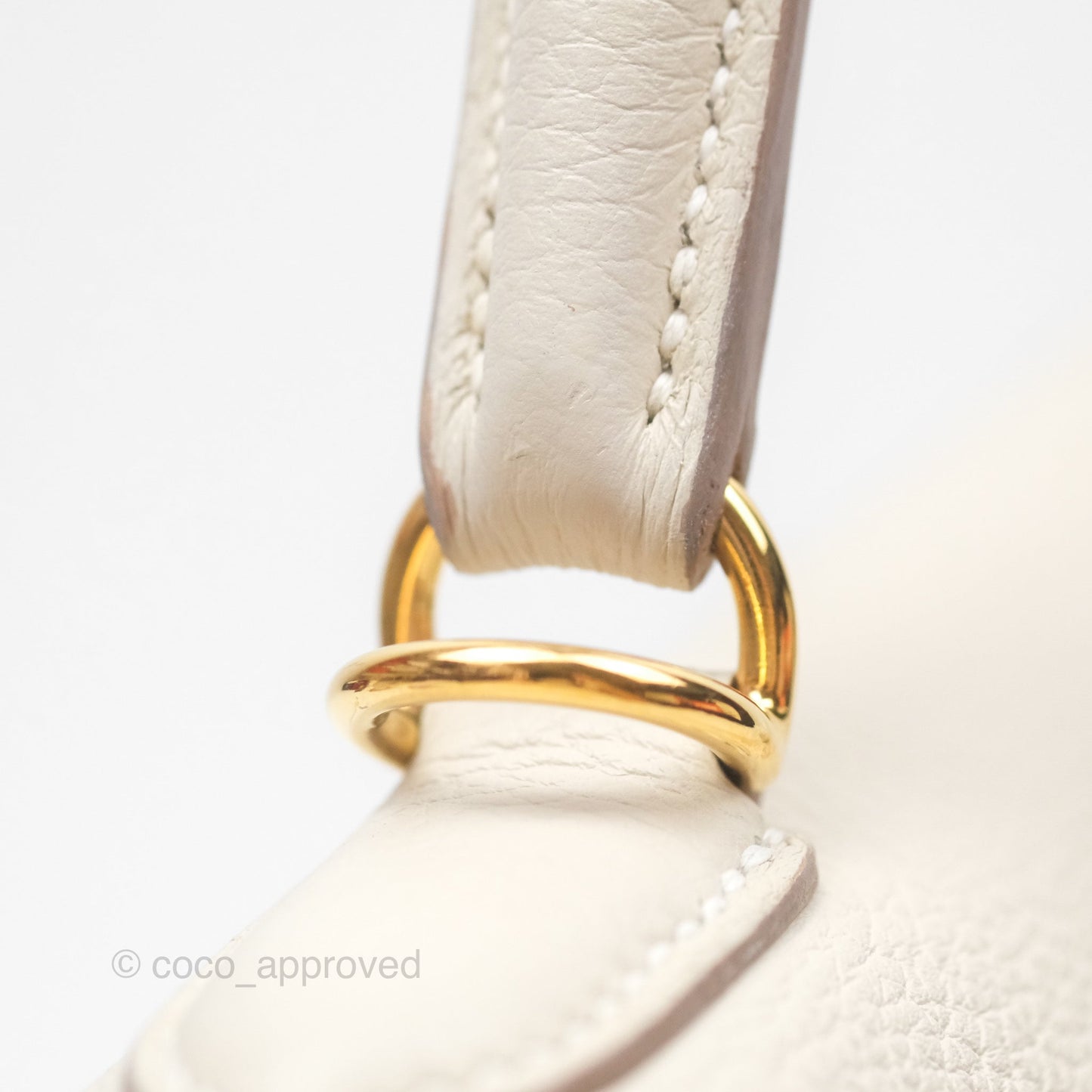 Hermès Kelly 28 Retourn Craie 10 Togo Gold Hardware