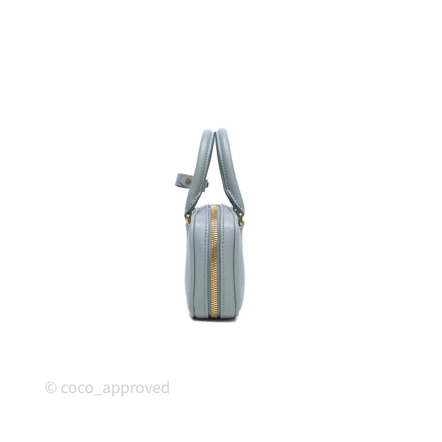 Miu Miu Arcadie Mini Bag Lago Blue Gold Hardware