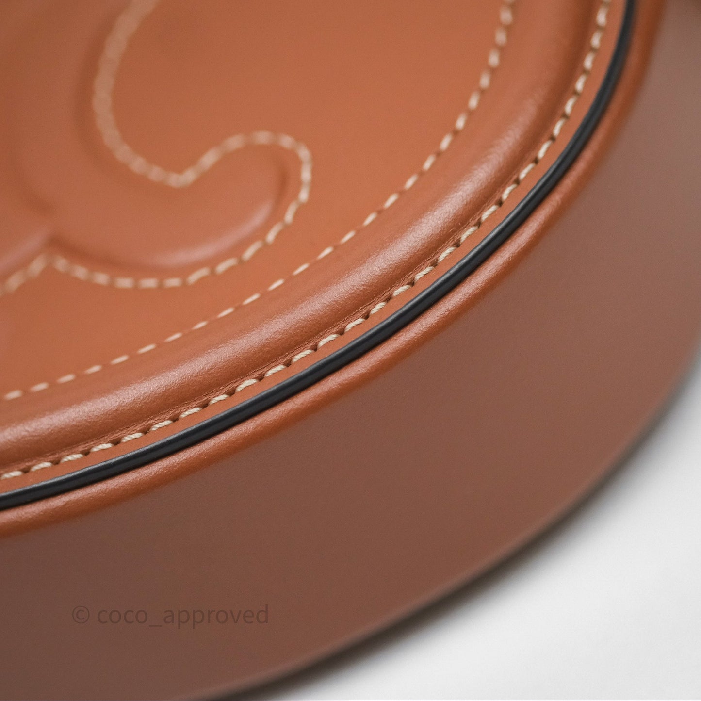Celine Mini Oval Bag Cuir Triomphe Tan Calfskin