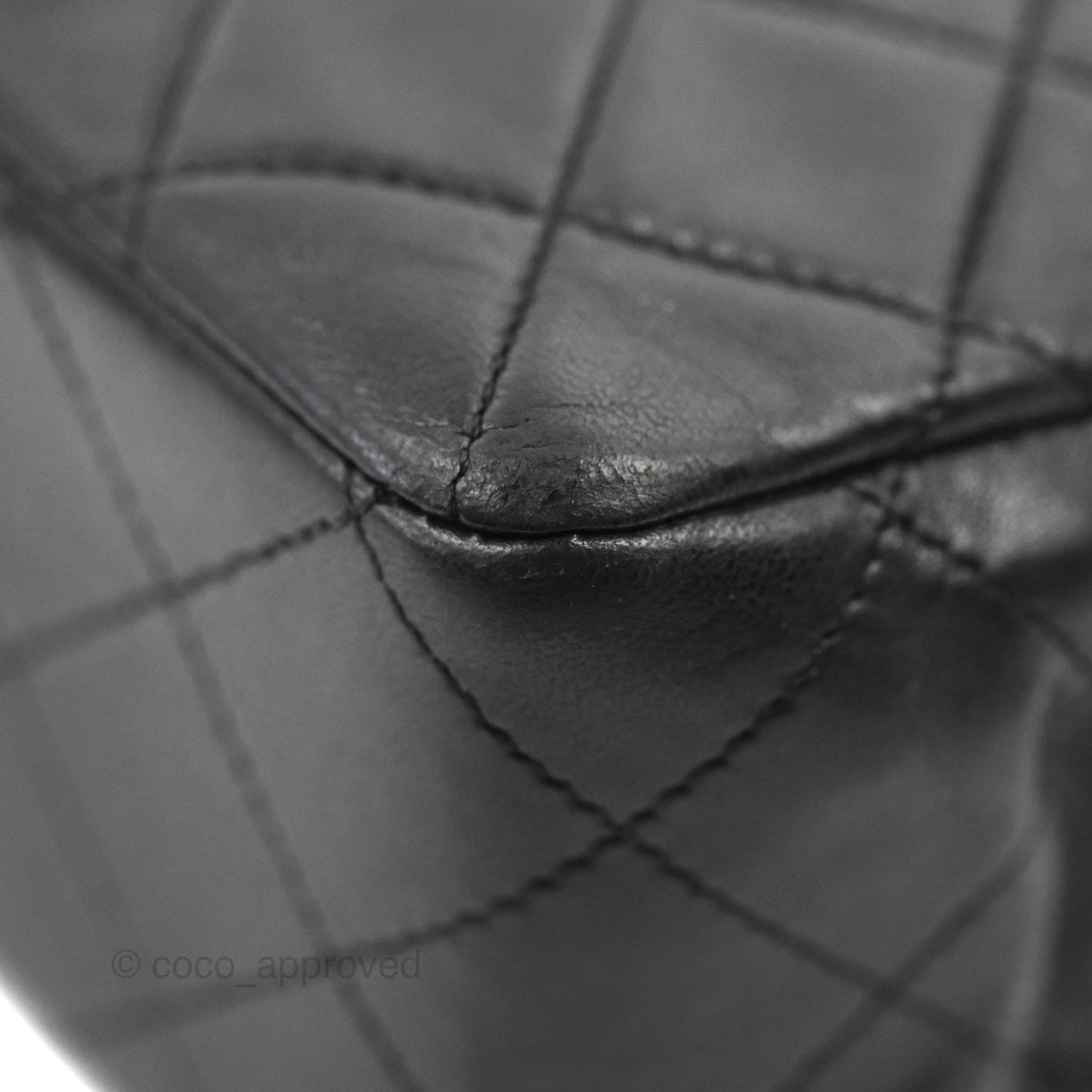 Chanel Vintage Medium Double Flap Black Lambskin 24K Gold Hardware