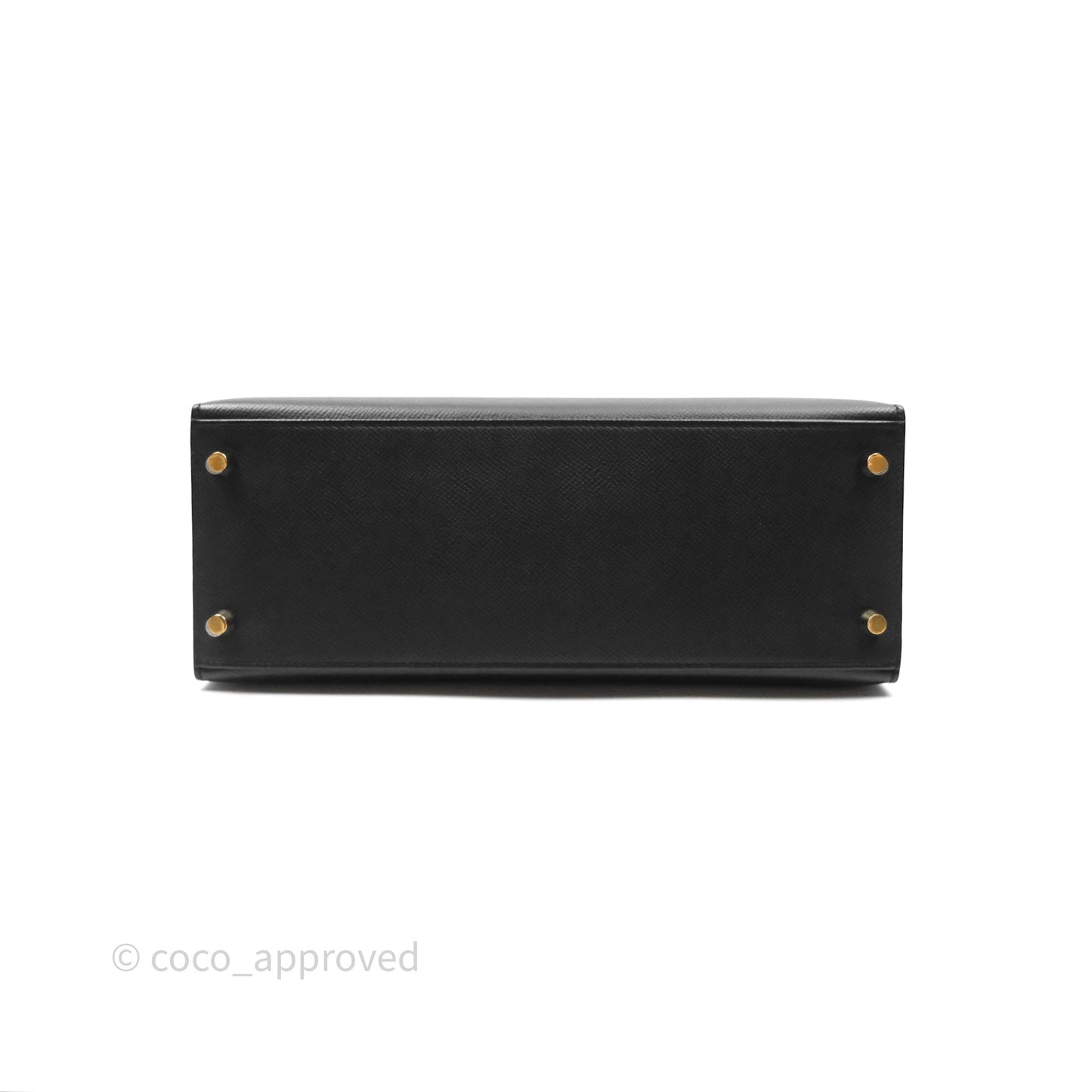 Hermès Kelly 28 Sellier Noir Black 89 Epsom Gold Hardware