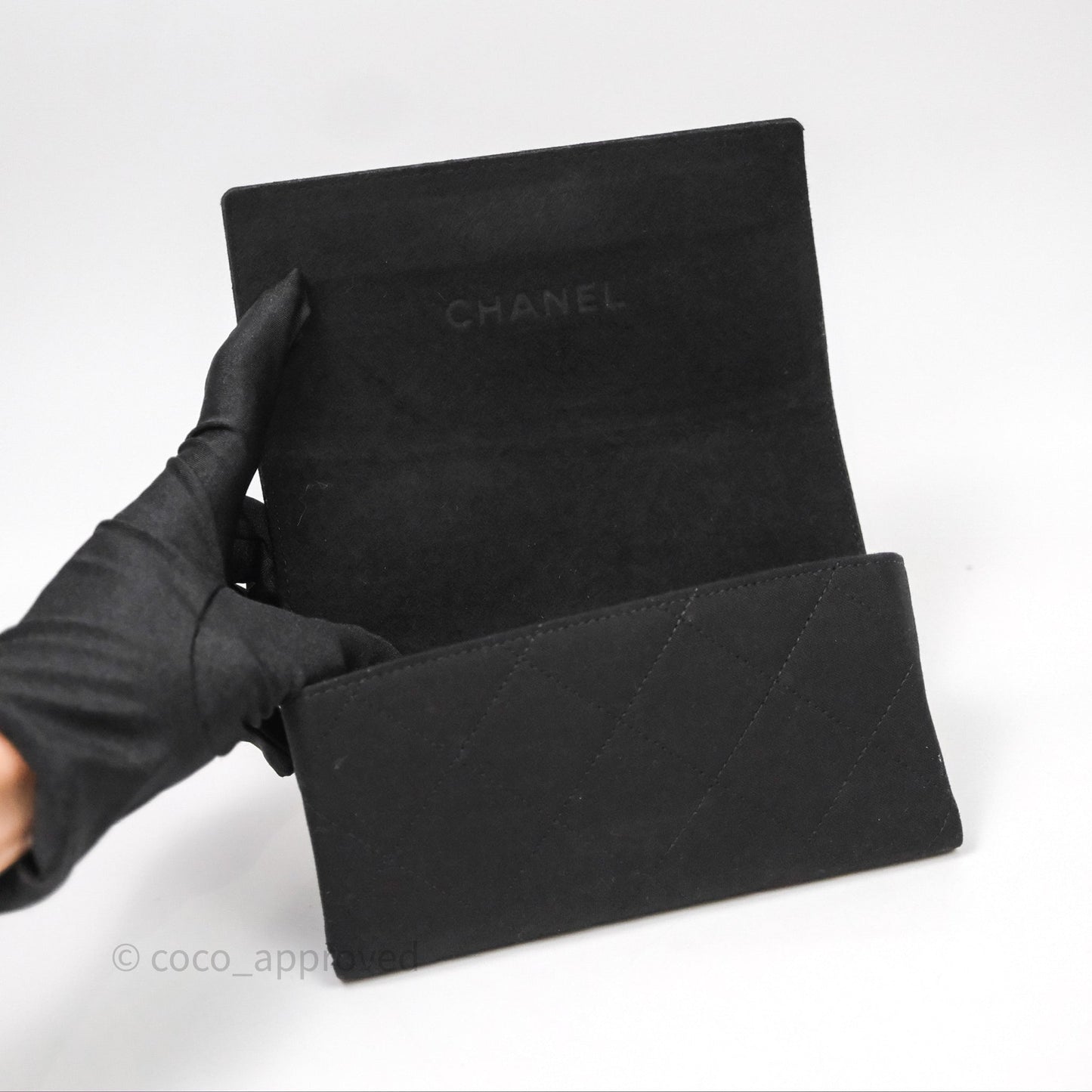 Chanel Square Sunglasses Black Acetate
