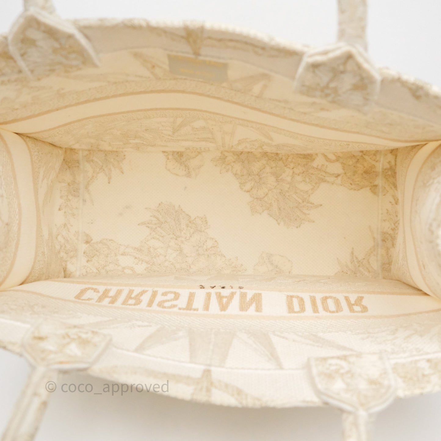 Dior Medium Book Tote Dior Rêve d'Infini Embroidery with Gold-Tone Metallic Thread