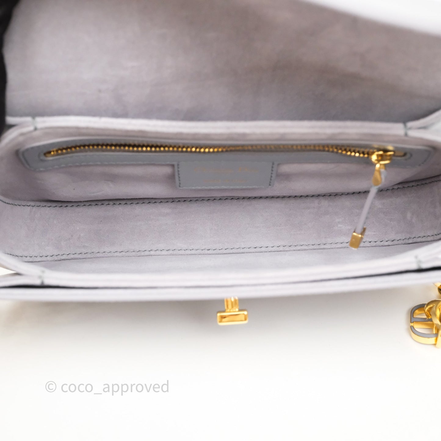 Dior 30 Montaigne Avenue Bag Grey Box Calfskin