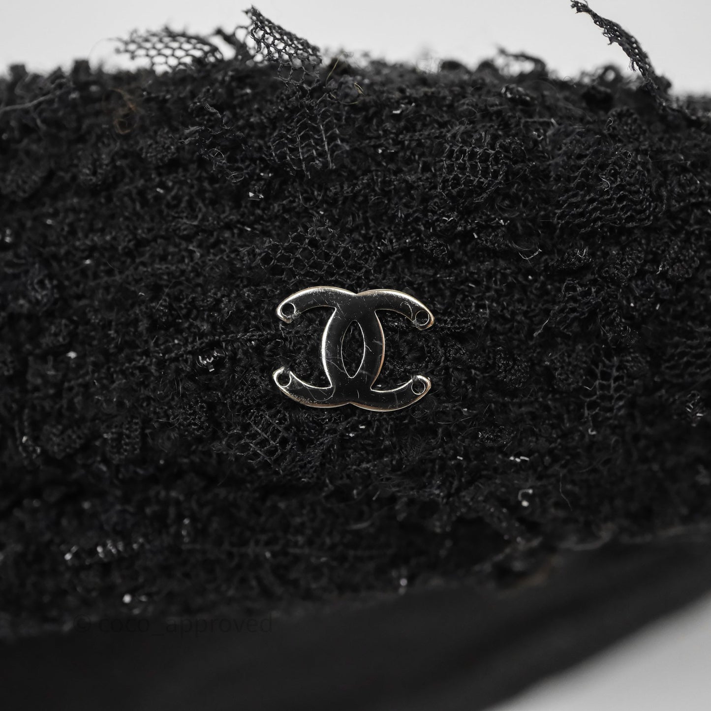 Chanel Beret Tweed Black