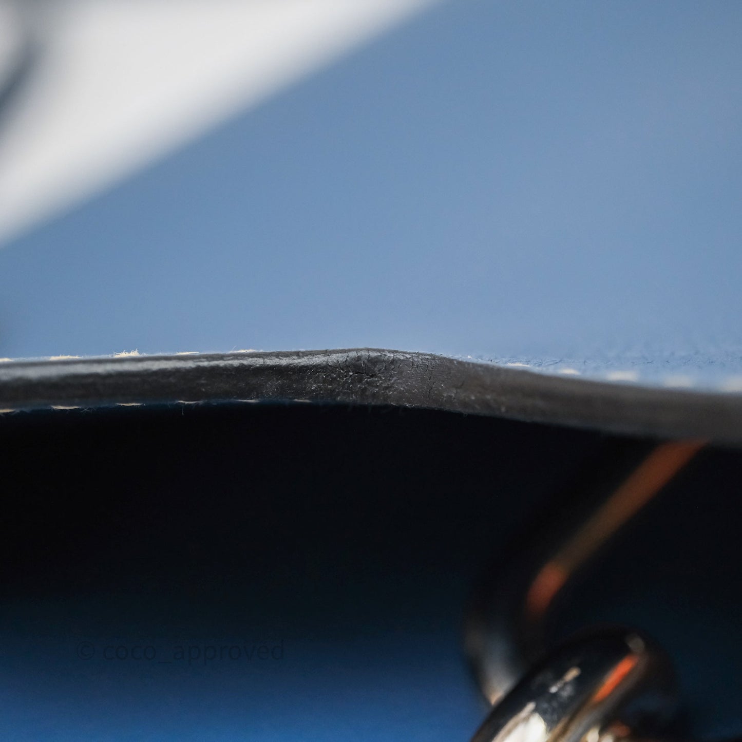 Hermès Roulis 23 Blue Evercolor Palladium Hardware