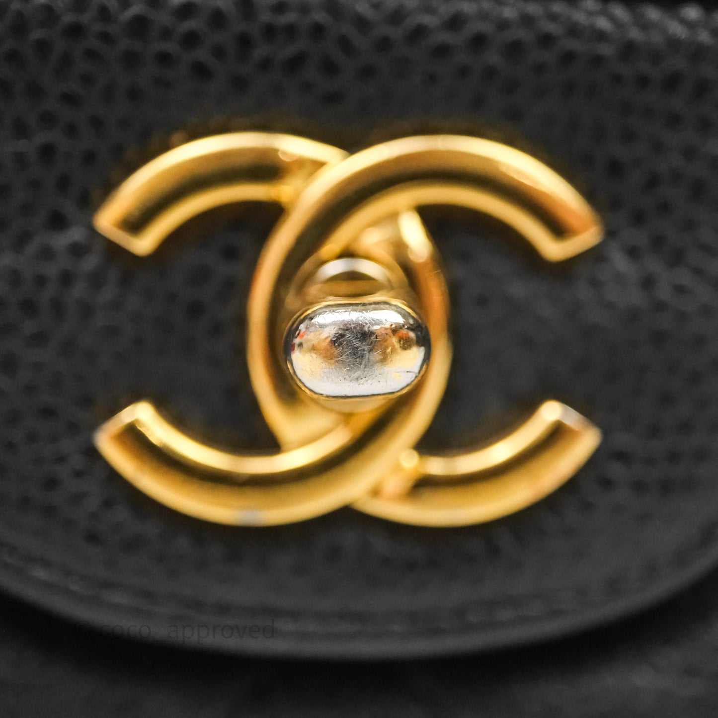 Chanel Jumbo Single Flap Black Caviar Gold Hardware⁣⁣
