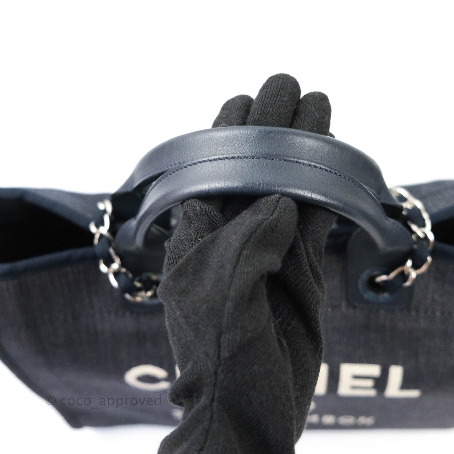 Chanel Canvas Large Deauville Tote Denim