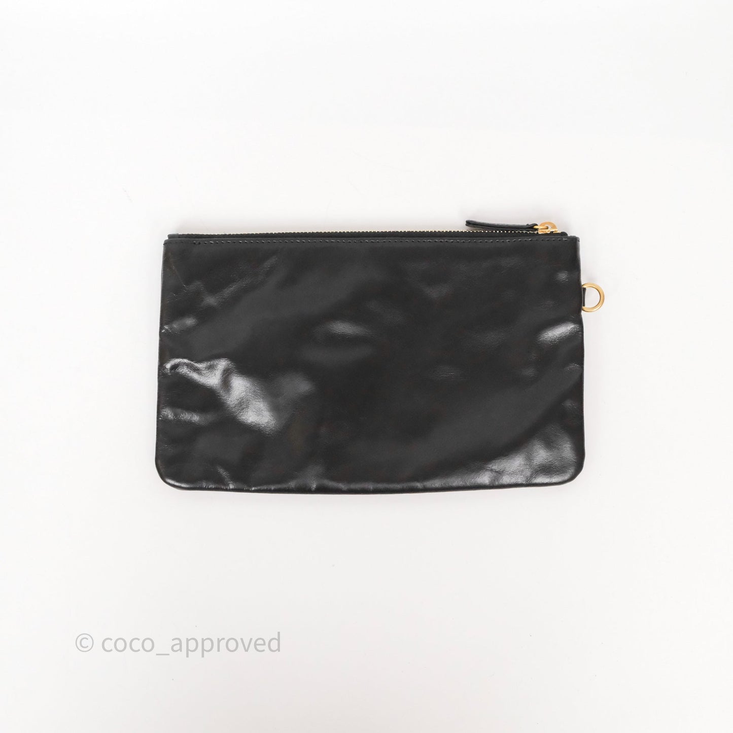 Chanel 22 Bag Medium Black Crumpled Calfskin Aged Gold Hardware