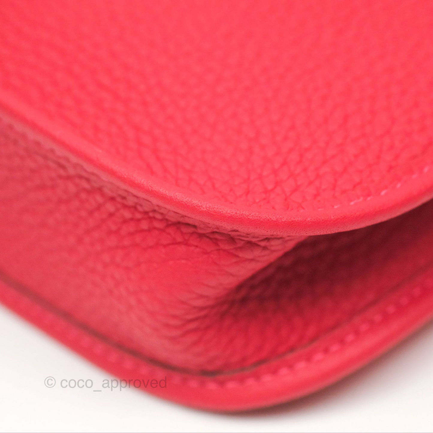 Hermès Mini Evelyne 16 Rouge Clemence Palladium Hardware
