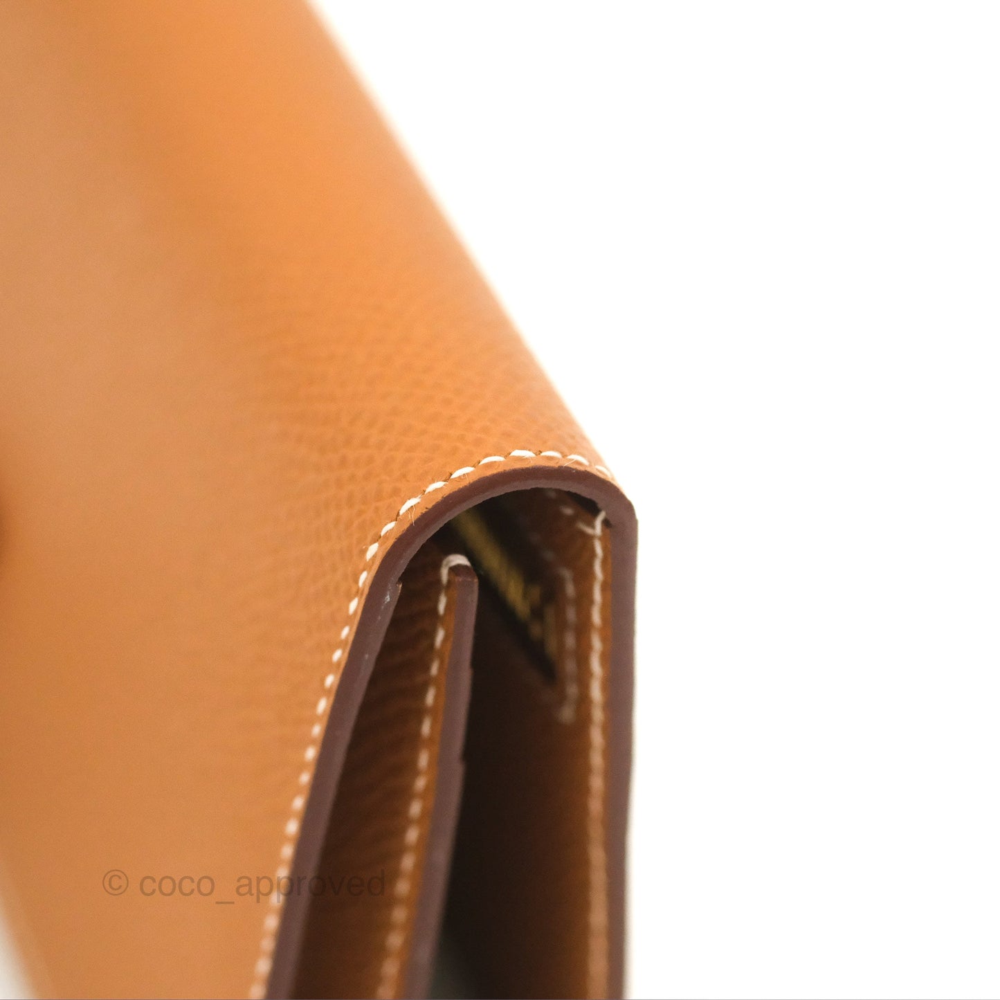 Hermès Bearn Wallet Gold Epsom Gold Hardware