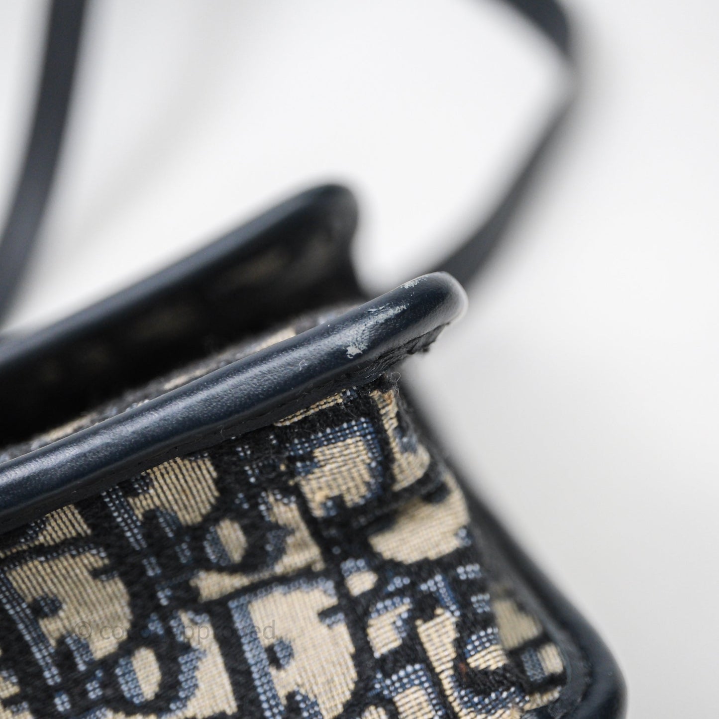 Christian Dior Small 30 Montaigne Bag Blue Dior Oblique Jacquard