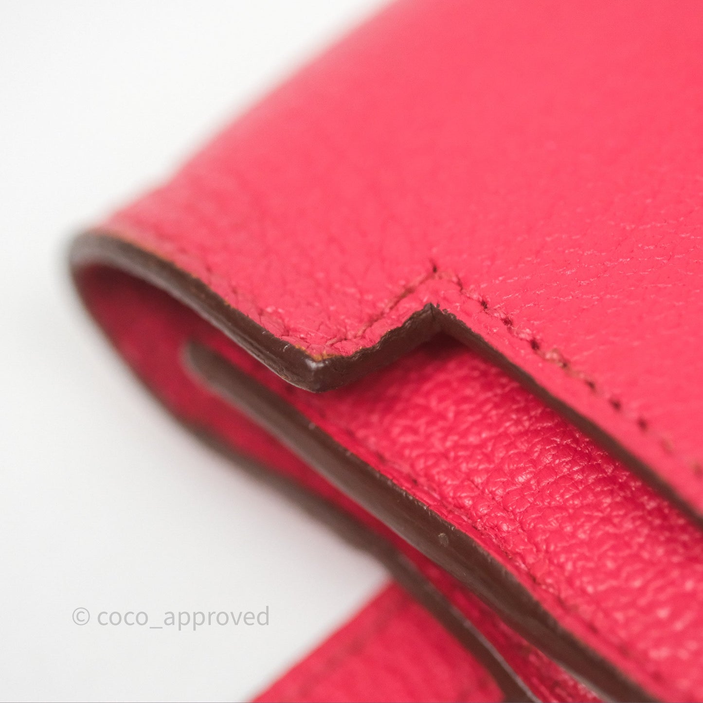 Hermès Kelly Wallet Pink Chevre Mysore Palladium Hardware