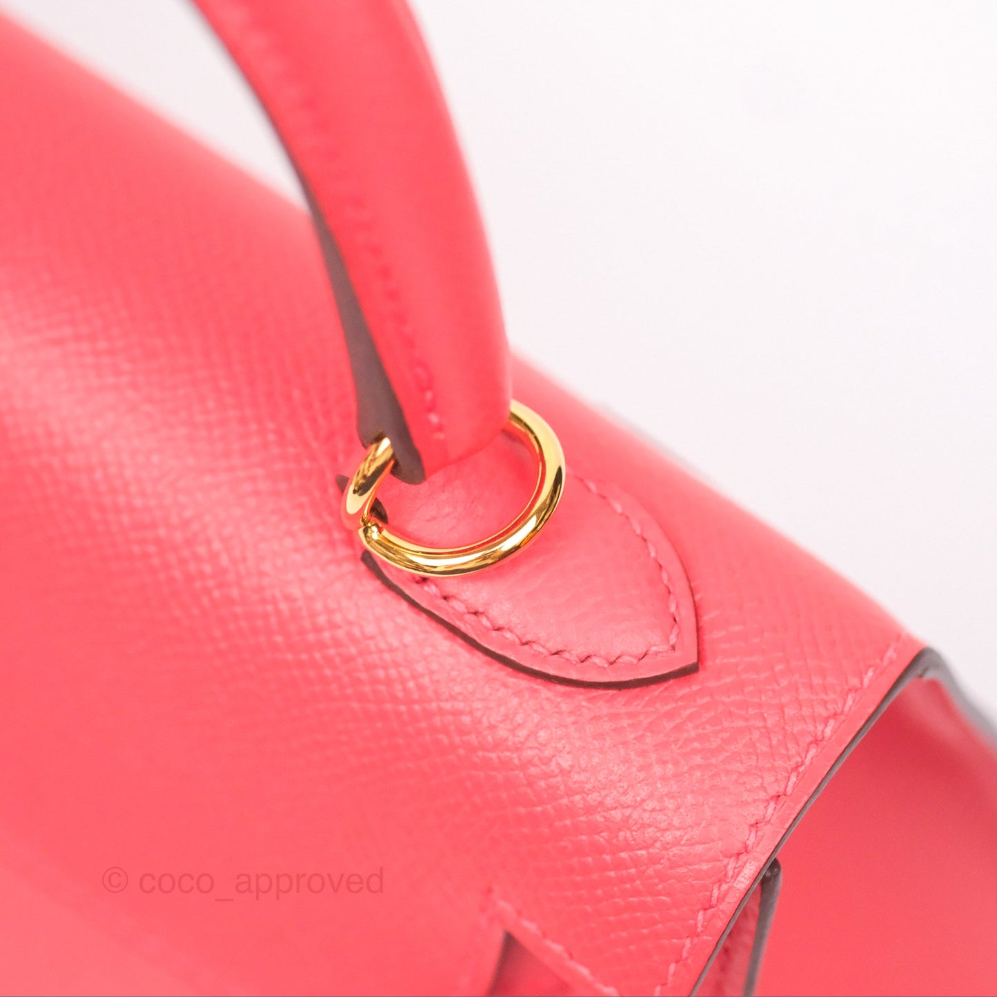 Hermès Kelly 25 Sellier Rose Jaipur Epsom Gold Hardware
