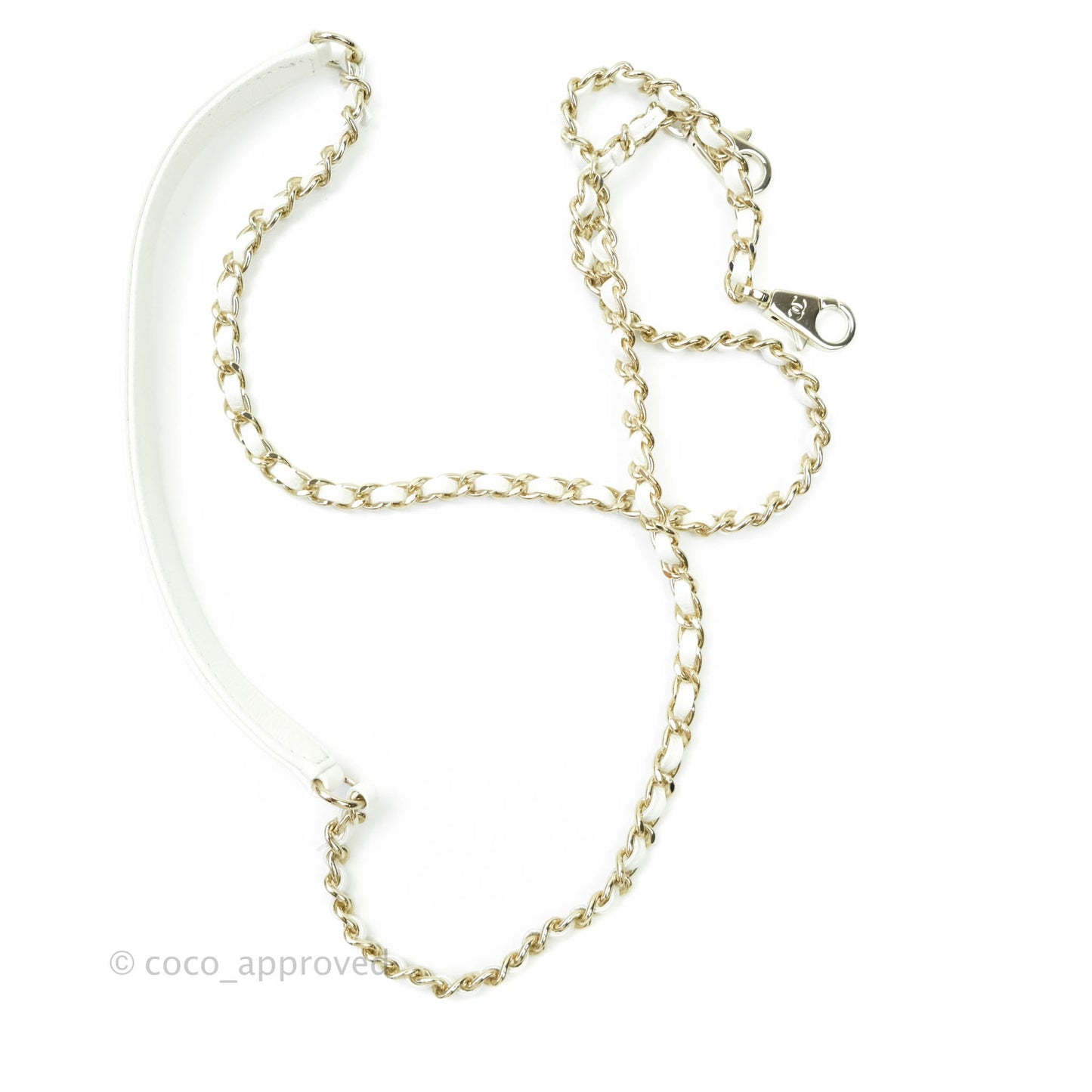 Chanel Extra Mini Coco Handle Quilted White Caviar Gold Hardware
