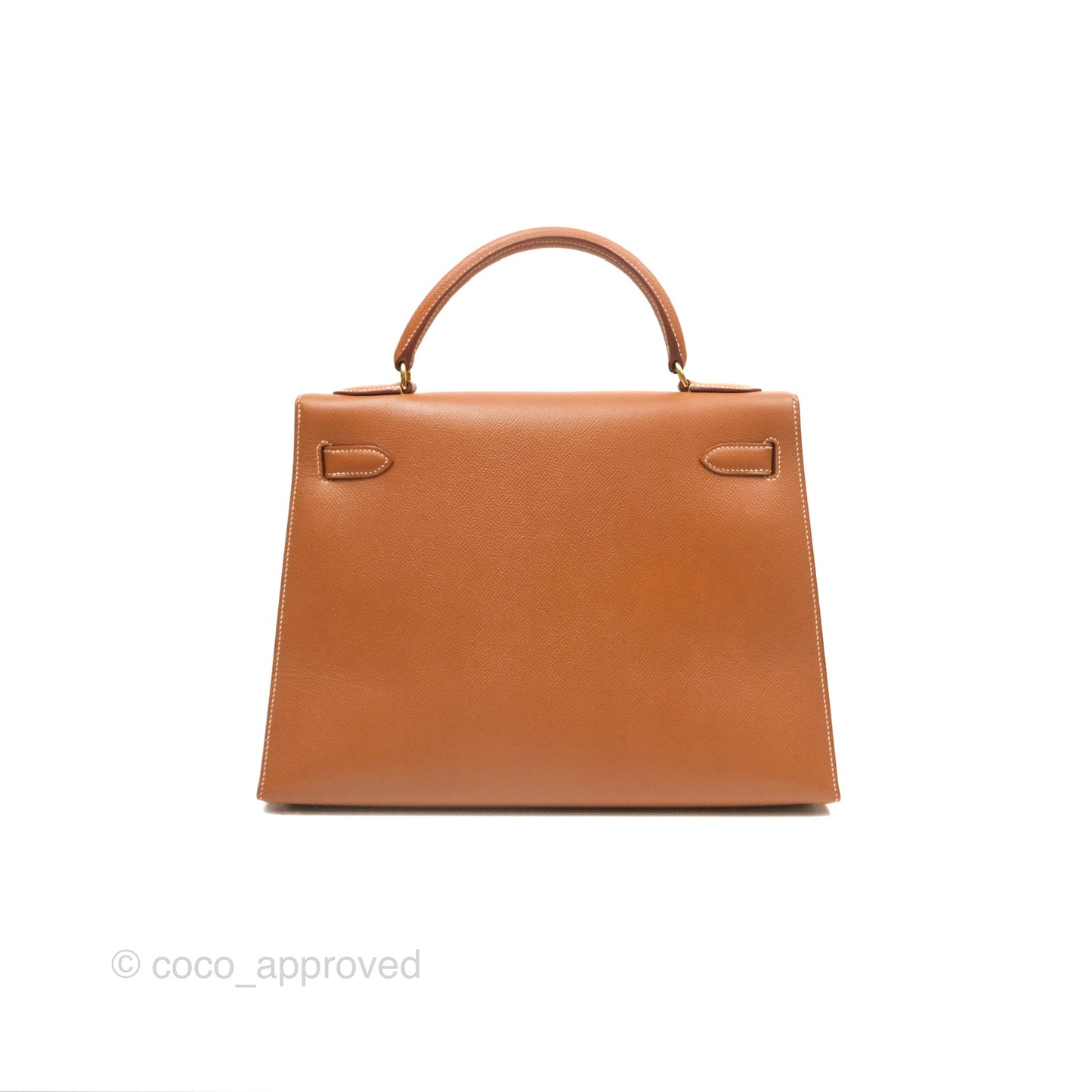 Hermès Kelly 32 Sellier Gold Epsom Gold Hardware