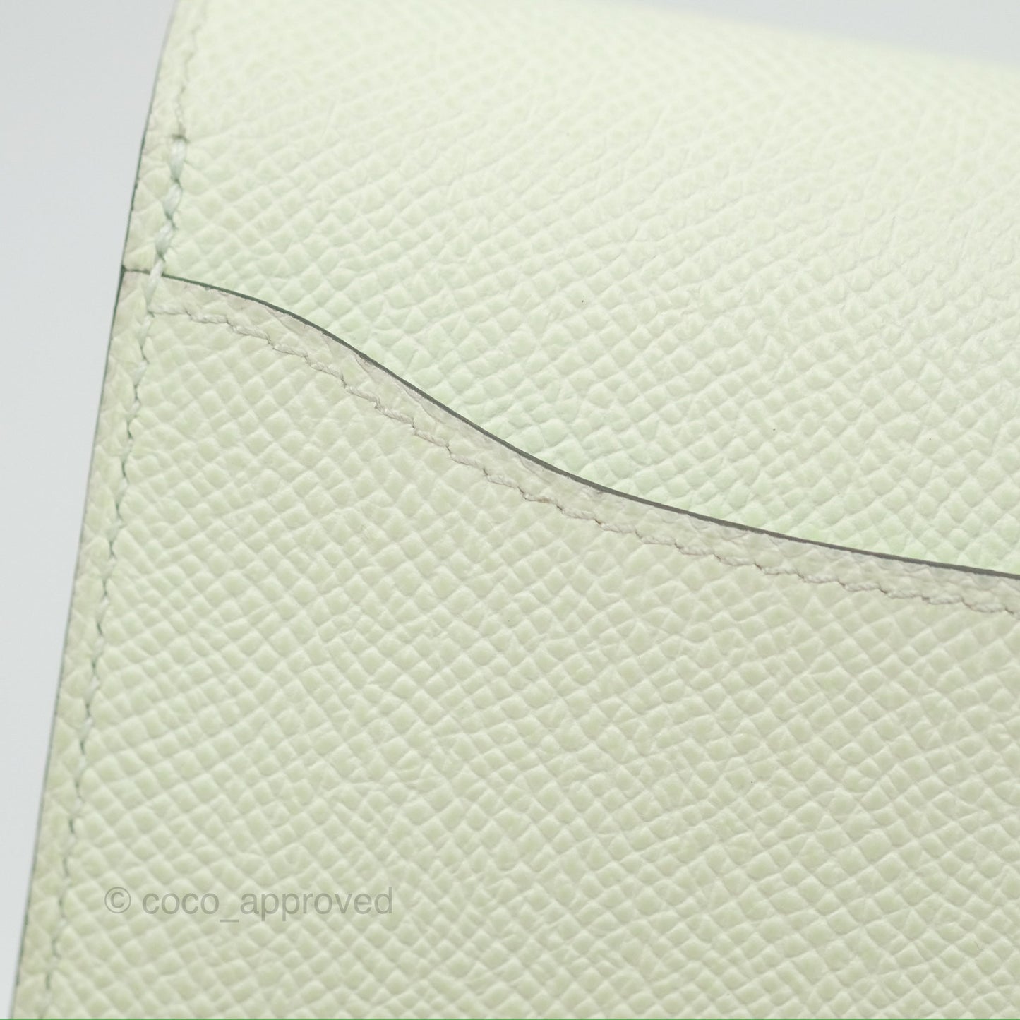Hermès Constance To Go Wallet Vert Fizz Epsom Palladium Hardware