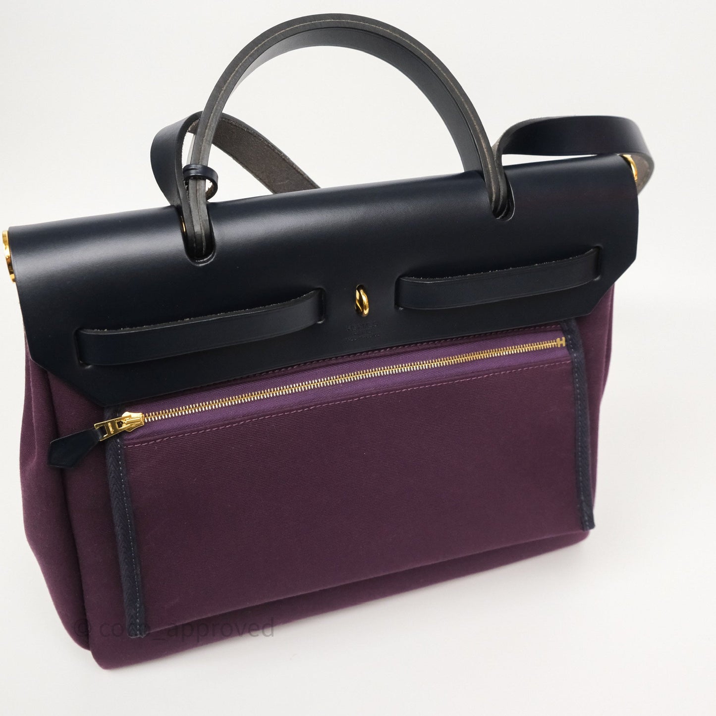 Hermès Herbag Zip 31 Retourne Cassis Bleu Indigo