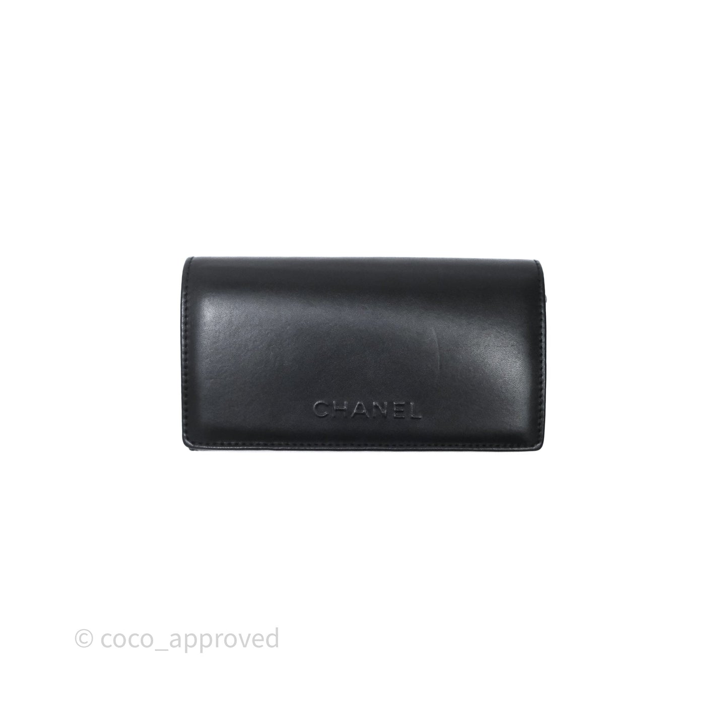 Chanel CC Chain-Link Square Sunglasses Black
