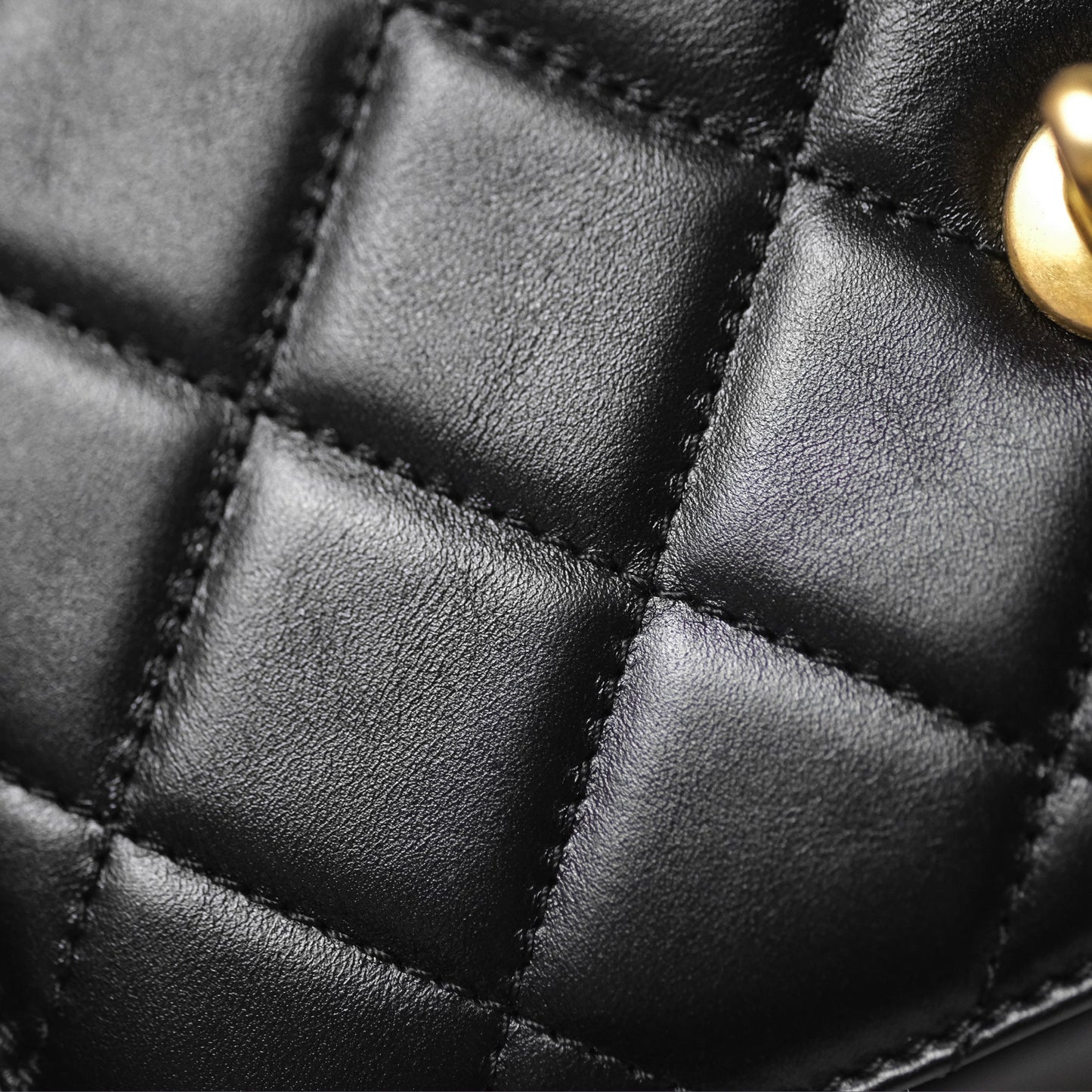 Chanel Quilted Mini Perfect Fit Adjustable Black Calfskin Gold Hardware