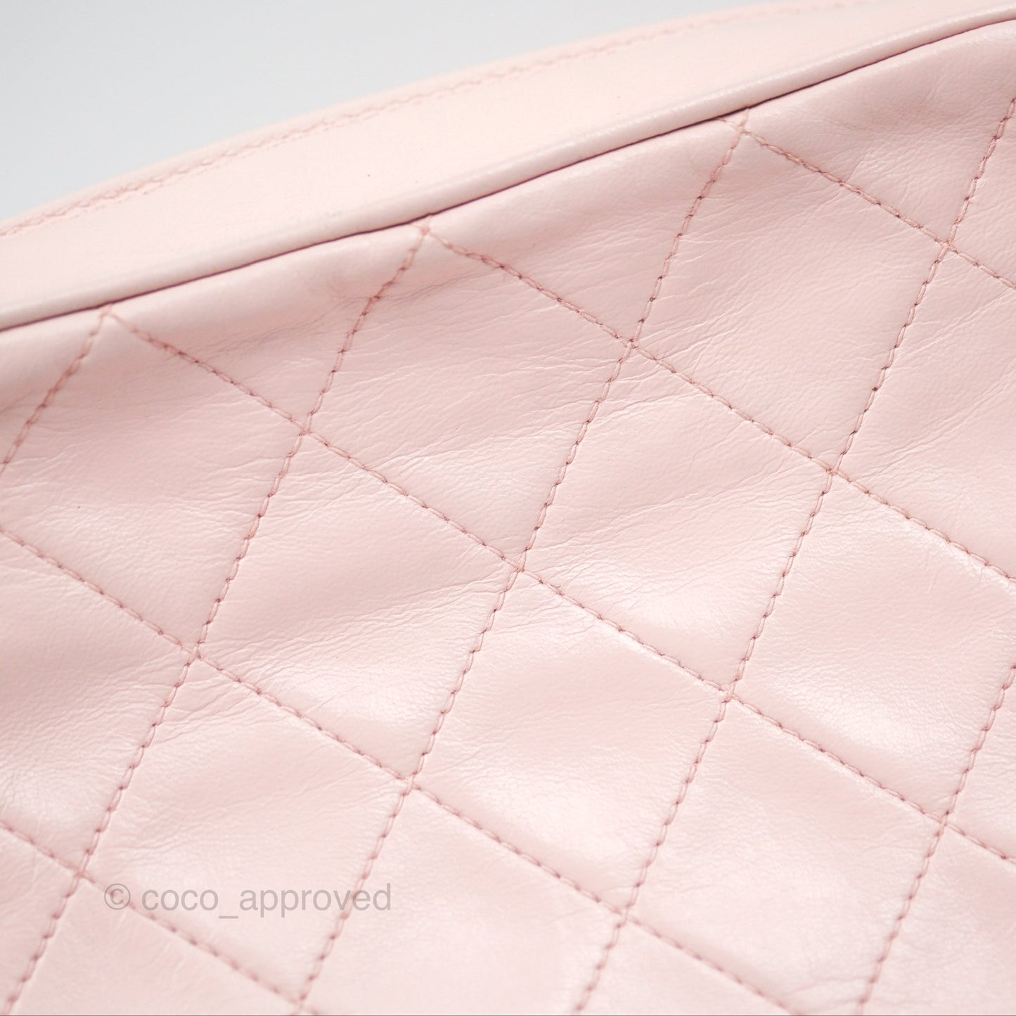 Chanel Vintage Camera Bag Pink Lambskin Gold Hardware
