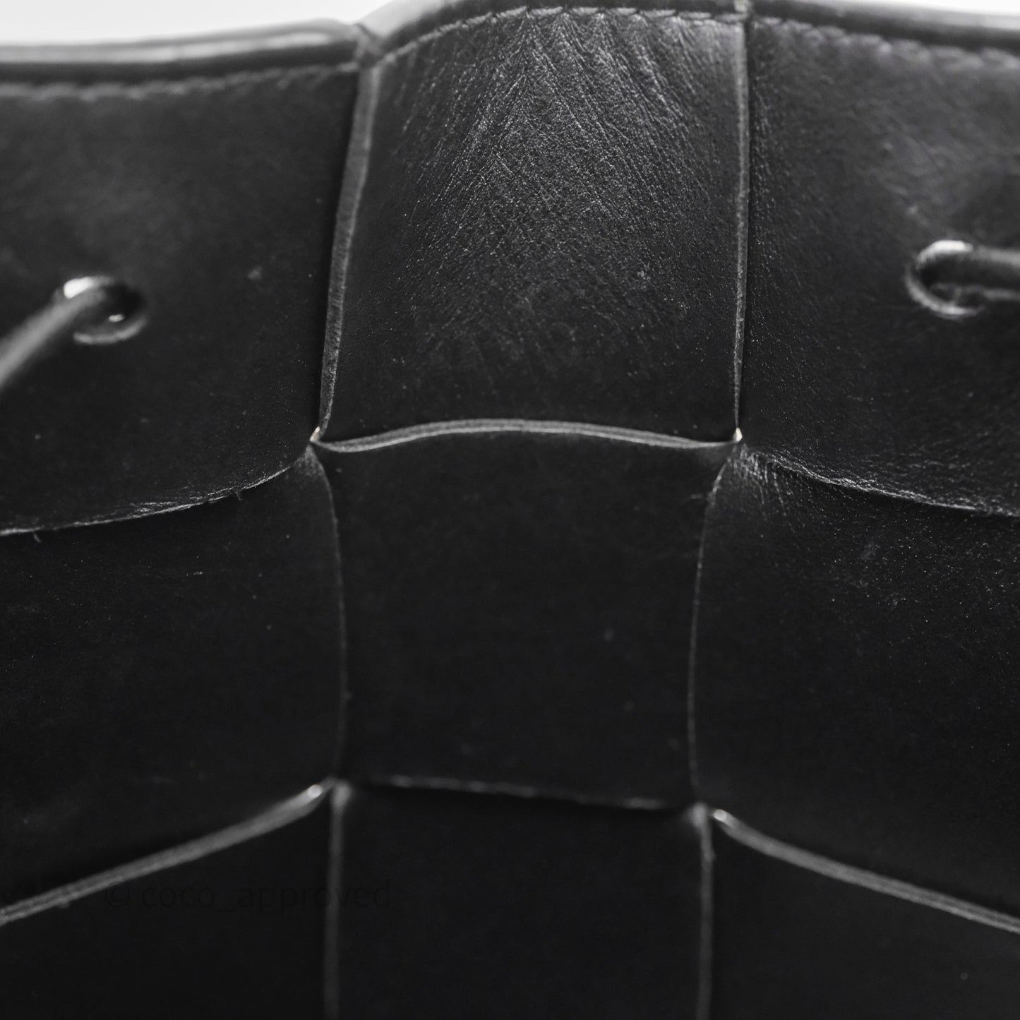 Bottega Veneta Small Cassette Bucket Bag Black Lambskin